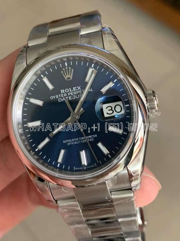 Rolex Datejust 36 126200-0006 Bright Blue Index Dial AR Factory