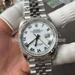 Rolex Datejust 36 126234 White Roman Dial Jubilee AR Factory