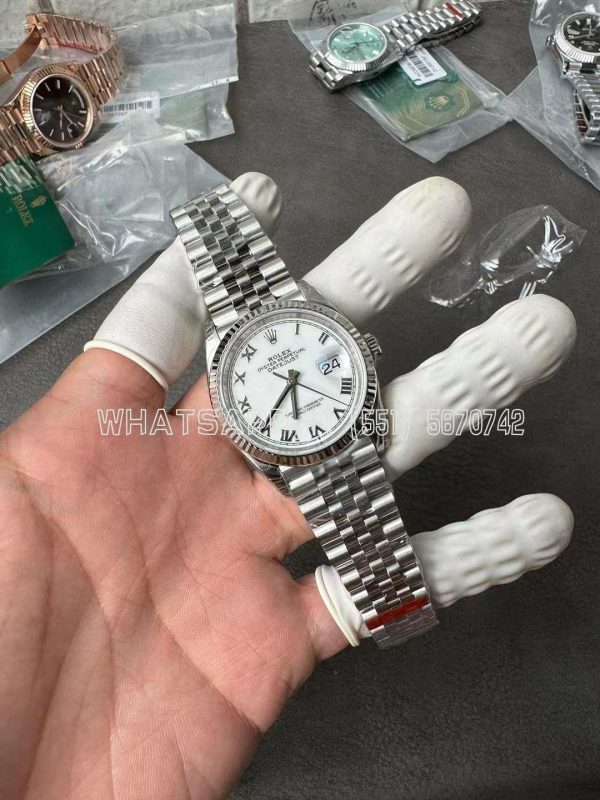 Rolex Datejust 36 126234 White Roman Dial Jubilee AR Factory