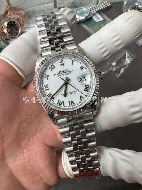 Rolex Datejust 36 126234 White Roman Dial Jubilee AR Factory