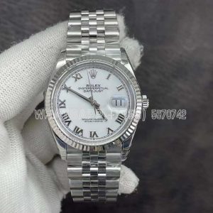 Rolex Datejust 36 126234 White Roman Dial Jubilee VS Factory