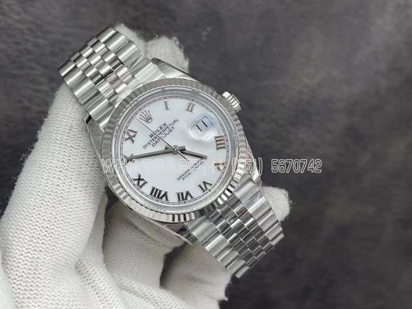 Rolex Datejust 36 126234 White Roman Dial Jubilee VS Factory