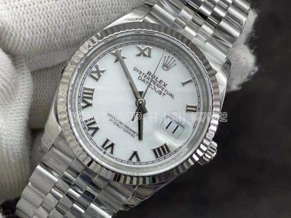 Rolex Datejust 36 126234 White Roman Dial Jubilee VS Factory