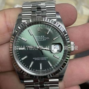 Rolex Datejust 36mm 116234 904L Steel Green Dial Jubilee Bracelet 3235 Clean Factory