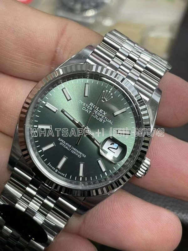 Rolex Datejust 36mm 116234 904L Steel Green Dial Jubilee Bracelet 3235 Clean Factory