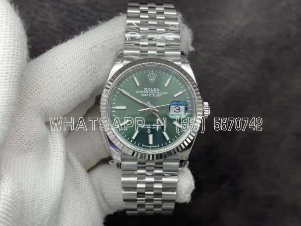 Rolex Datejust 36mm 116234 904L Steel Green Dial Jubilee Bracelet VS3235 VS Factory