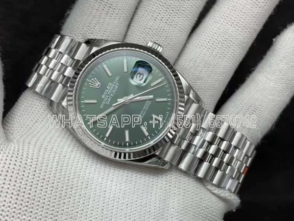 Rolex Datejust 36mm 116234 904L Steel Green Dial Jubilee Bracelet VS3235 VS Factory