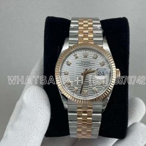 Rolex Datejust 36mm 126231-0039 Silver Patterned Dial VS Factory