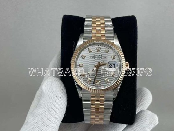 Rolex Datejust 36mm 126231-0039 Silver Patterned Dial VS Factory