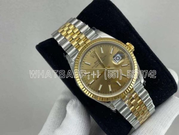 Rolex Datejust 36mm 126233 904L Steel YG Stick Dial Jubilee Bracelet 3235 VS Factory