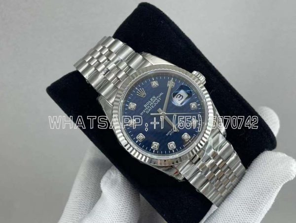 Rolex Datejust 36mm 126234-005 Blue Patterned Dial VS Factory