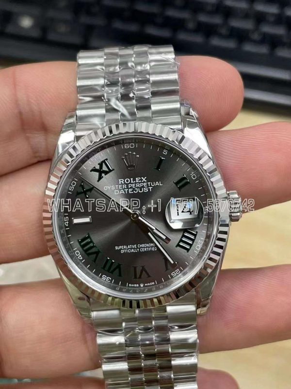 Rolex Datejust 36mm 126234 Anthracite Dial Roman Marker AR Factory