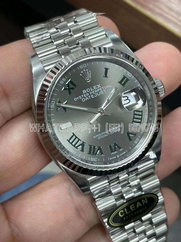 Rolex Datejust 36mm 126234 Anthracite Dial Roman Marker Clean Factory