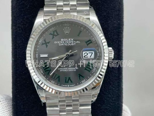 Rolex Datejust 36mm 126234 Anthracite Dial Roman Marker VS Factory