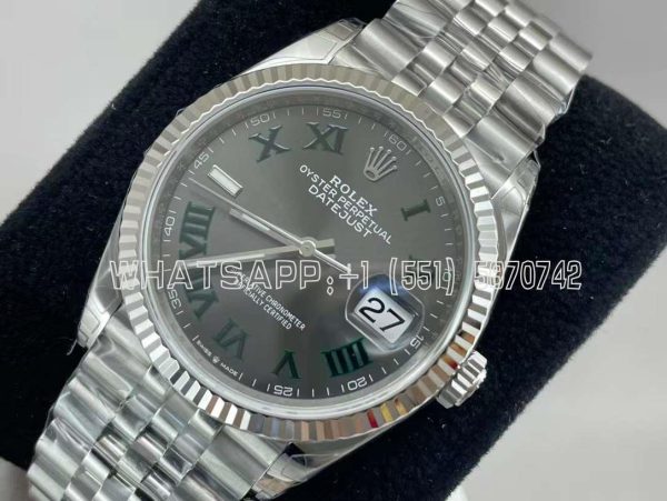 Rolex Datejust 36mm 126234 Anthracite Dial Roman Marker VS Factory