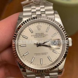 Rolex Datejust 36mm 126234 With Silver Stick Dial on Jubilee GMF