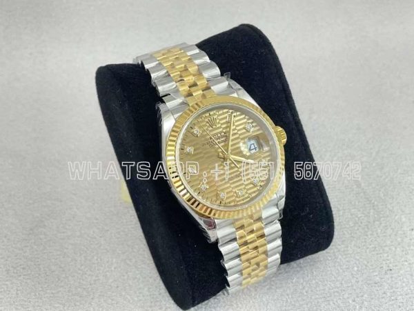 Rolex Datejust 36mm m126233-0045 904L Steel YG diamond Dial Jubilee VS Factory