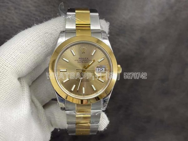 Rolex Datejust 41 126303 Stainless steel and yellow gold Champagne Dial VS Factory