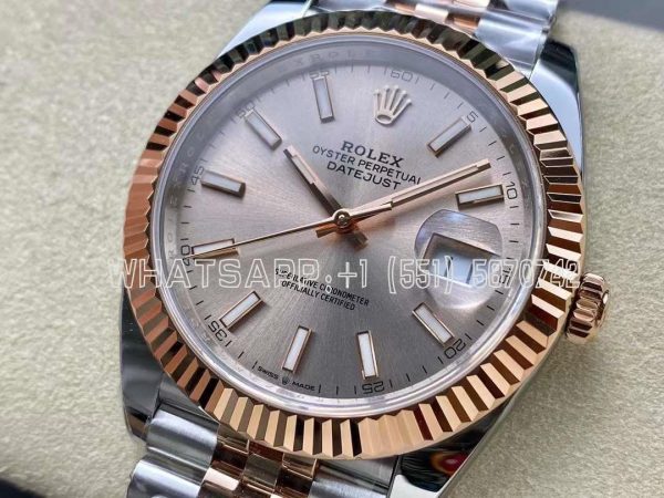 Rolex Datejust 41 126331-0010 Half Rose Gold Pink Dial Jubilee AR Factory