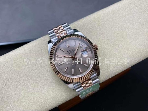 Rolex Datejust 41 126331-0010 Half Rose Gold Pink Dial Jubilee AR Factory