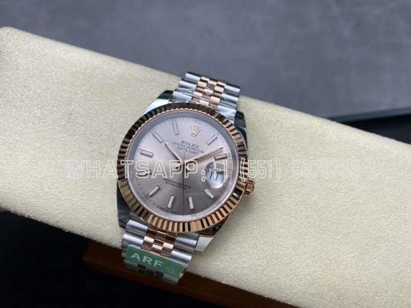 Rolex Datejust 41 126331-0010 Half Rose Gold Pink Dial Jubilee AR Factory