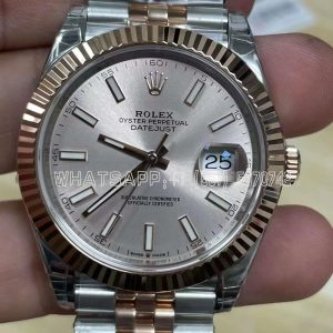 Rolex Datejust 41 126331-0010 Half Rose Gold Pink Dial Jubilee VS Factory