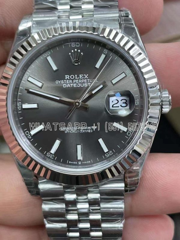 Rolex Datejust 41 126334 SS 904L Anthracite Dial Jubilee Bracelet Swiss 3235 AR Factory