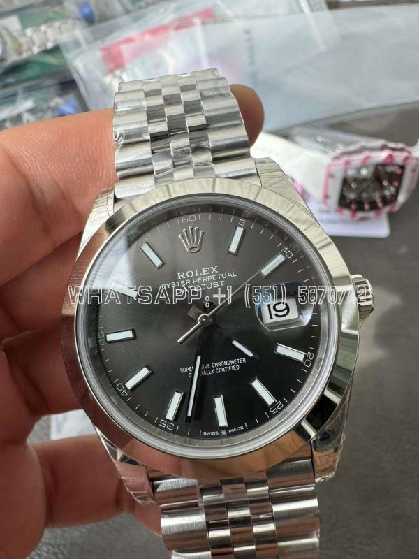 Rolex Datejust 41 126334 SS 904L Anthracite Dial Swiss 3235 AR Factory