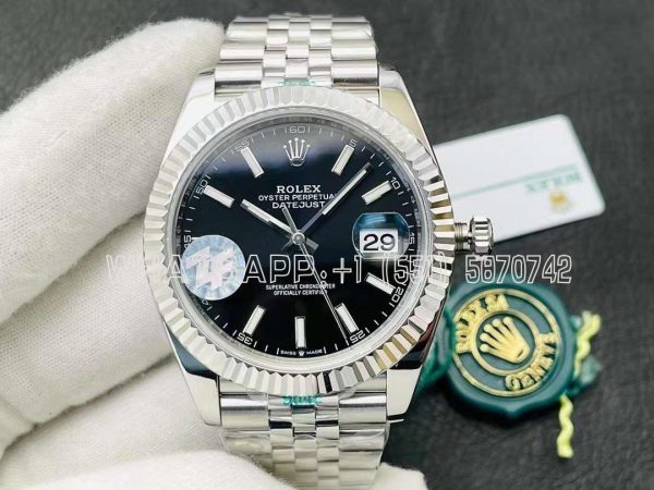 Rolex Datejust 41 126334 ZF SS 904L Black Dial Jubilee Bracelet Swiss VR 3235