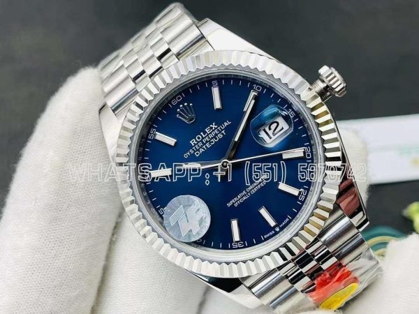 Rolex Datejust 41 126334 ZF SS 904L Blue Dial Jubilee Bracelet Swiss VR 3235