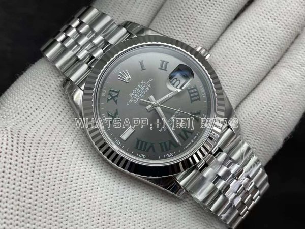 Rolex Datejust 41 SS 904L Anthracite Dial Roman Marker Swiss 3235 VS Factory