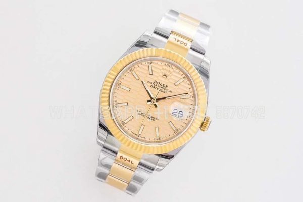 Rolex Datejust 41 Yellow Gold Fluted Bezel Men's Watch Oyster 126333 EWF