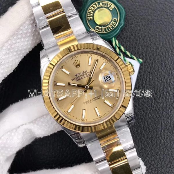 Rolex Datejust 41mm 126333-0009 Champagne Stick Dial VS Factory