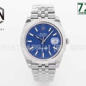 Rolex Datejust 41mm 126334-0032 Steel Fluted Fluted-Motif Jubilee Blue Dial EWF