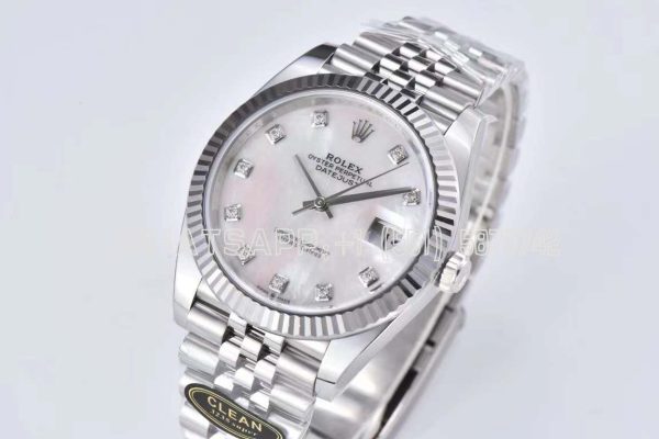 Rolex Datejust 41mm 126334 904L Steel MOP Diamond Dial Jubilee Bracelet Clean Factory