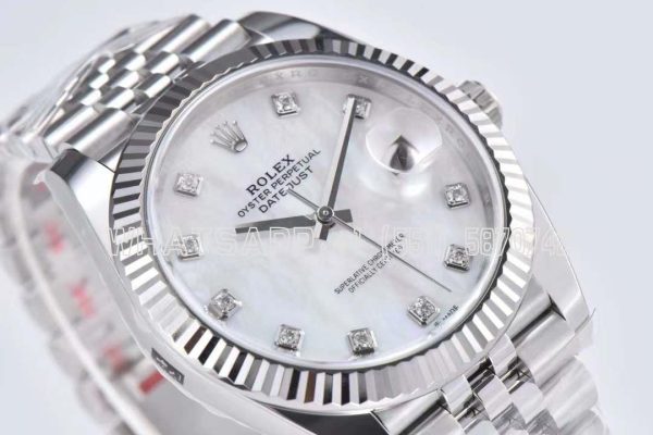 Rolex Datejust 41mm 126334 904L Steel MOP Diamond Dial Jubilee Bracelet Clean Factory