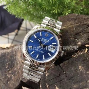 Rolex Datejust 41MM 126334 Blue Fluted Dial Jubilee Bracelet Swiss 3235 AR Factory