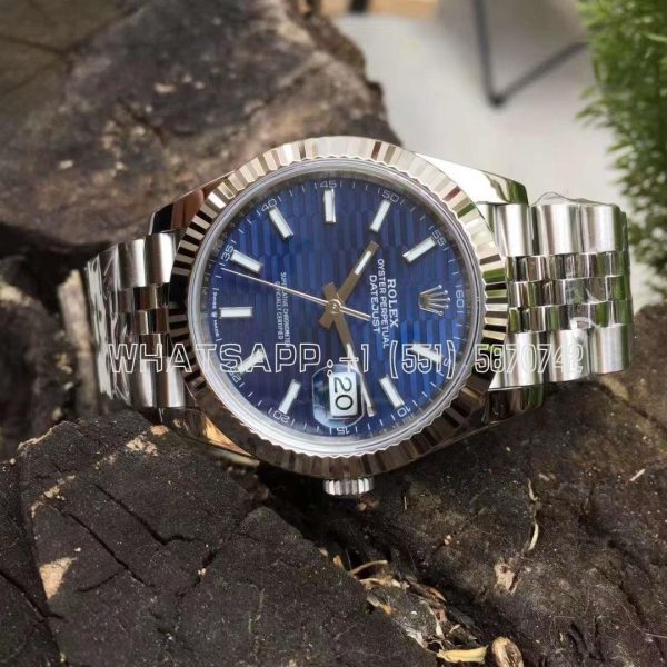 Rolex Datejust 41MM 126334 Blue Fluted Dial Jubilee Bracelet Swiss 3235 AR Factory