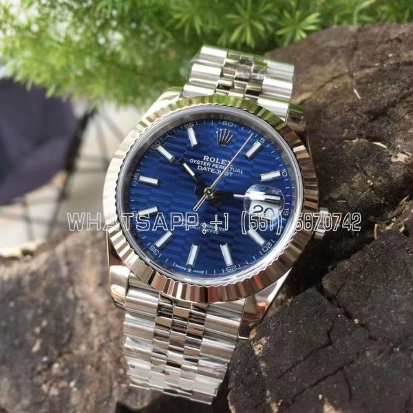 Rolex Datejust 41MM 126334 Blue Fluted Dial Jubilee Bracelet Swiss 3235 AR Factory