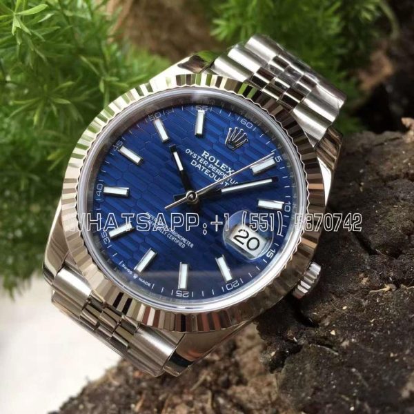 Rolex Datejust 41MM 126334 Blue Fluted Dial Jubilee Bracelet Swiss 3235 AR Factory