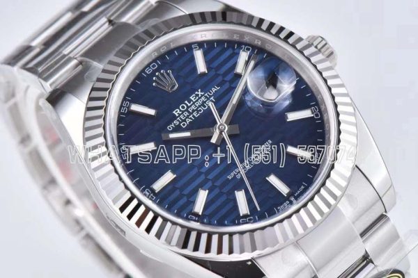 Rolex Datejust 41mm 126334 Blue Fluted Dial Oyster Bracelet Swiss 3235 Clean Factory