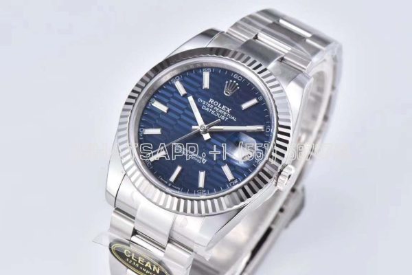 Rolex Datejust 41mm 126334 Blue Fluted Dial Oyster Bracelet Swiss 3235 Clean Factory