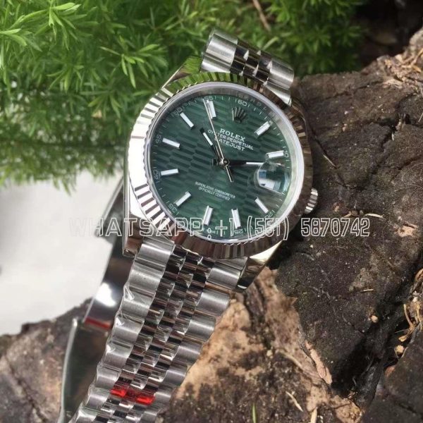 Rolex Datejust 41MM 126334 Green Fluted Dial Jubilee Bracelet Swiss 3235 AR Factory