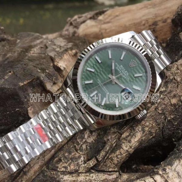 Rolex Datejust 41MM 126334 Green Fluted Dial Jubilee Bracelet Swiss 3235 AR Factory