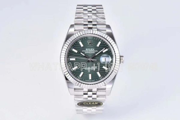 Rolex Datejust 41mm 126334 Green Fluted Dial Jubilee Bracelet Swiss 3235 Clean Factory