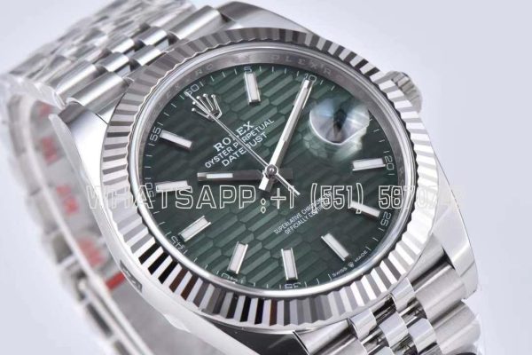 Rolex Datejust 41mm 126334 Green Fluted Dial Jubilee Bracelet Swiss 3235 Clean Factory