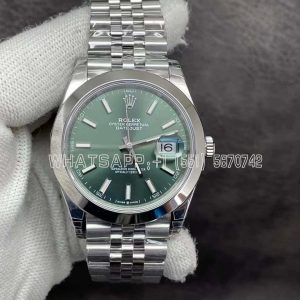 Rolex Datejust 41mm 126334 Green Index Dial Jubilee VS Factory