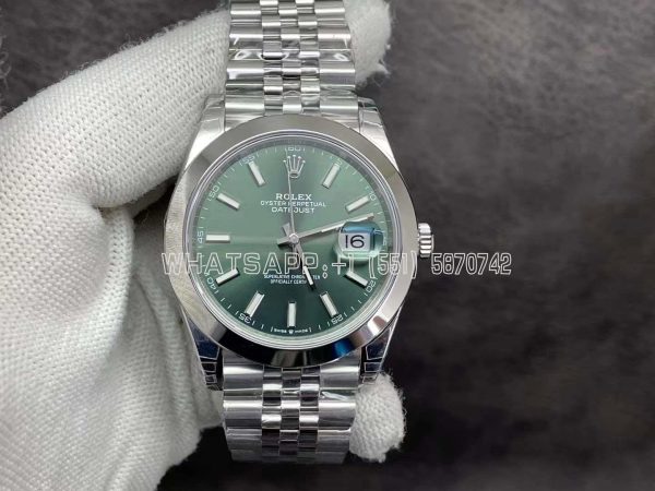 Rolex Datejust 41mm 126334 Green Index Dial Jubilee VS Factory