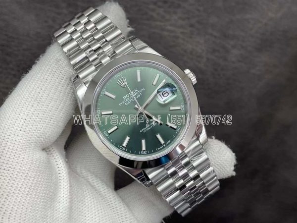 Rolex Datejust 41mm 126334 Green Index Dial Jubilee VS Factory