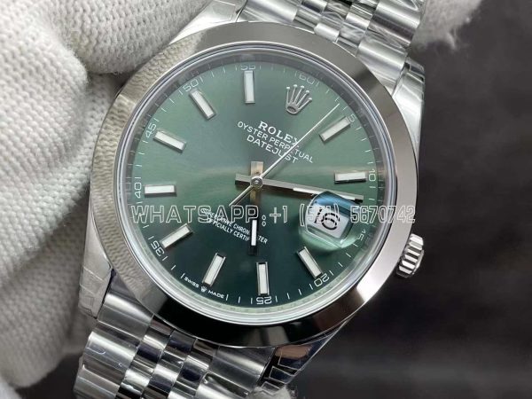 Rolex Datejust 41mm 126334 Green Index Dial Jubilee VS Factory